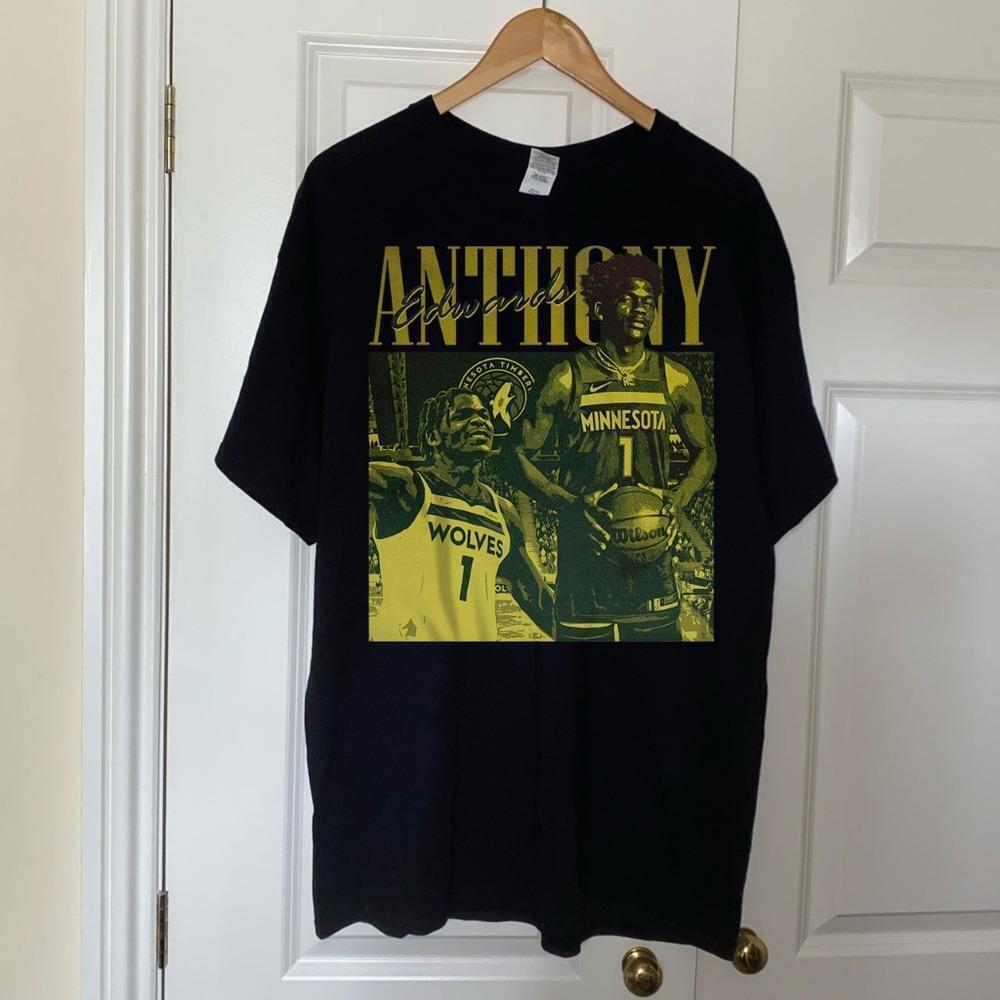 Anthony Edwards - Unisex Black T-Shirt